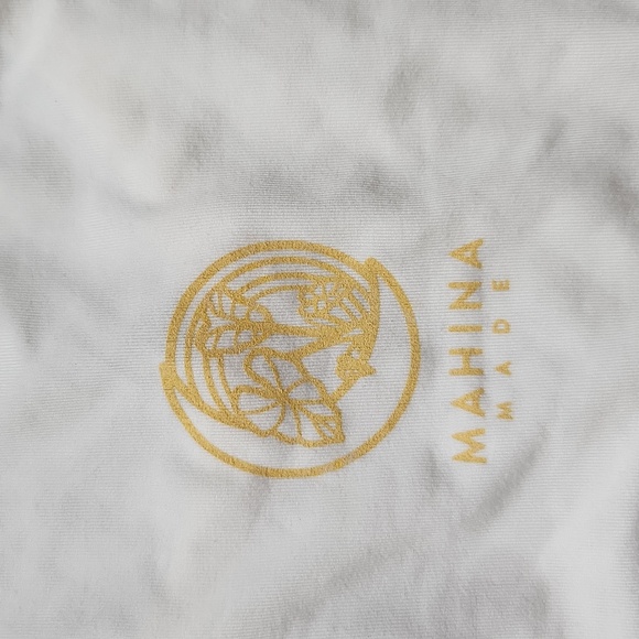 Mahina Made Lei Pikake 3 Strand Off White Tee T-Shirt Yellow Medium MahinaMade - Picture 13 of 15